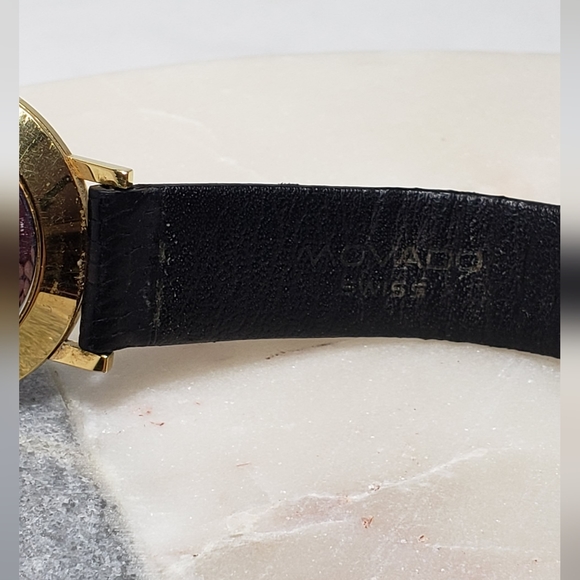 Movado 87-45-882, Museum dial w/original leather strap and clasp. - Picture 8 of 11